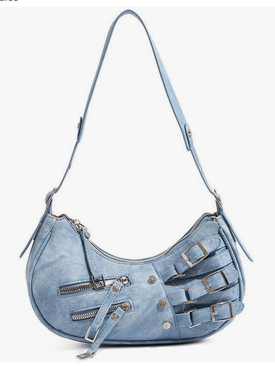 Handbags - Women Crescent Crossbody Hobo Handbag Y2K Underarm Purse